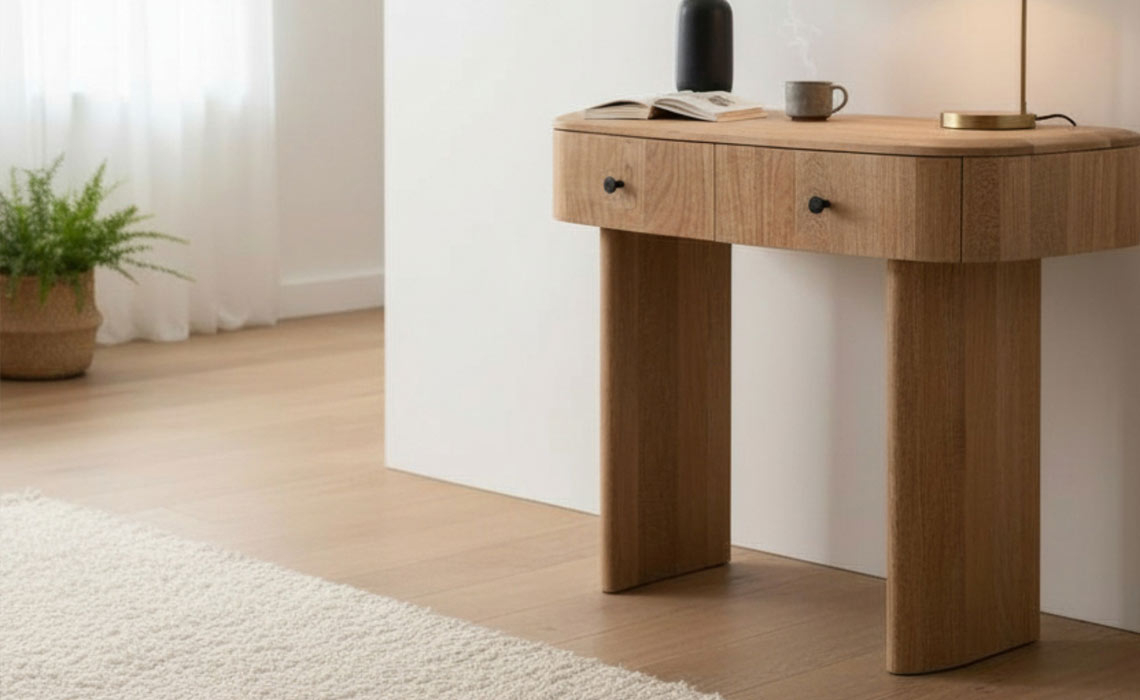 Amra Mango 2 Drawer Console Table