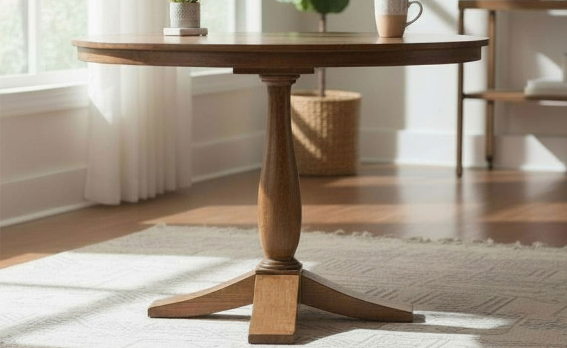 Narla Mango 110cm Round Dining Table