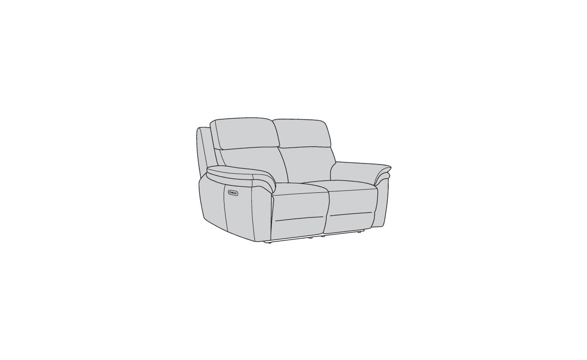 Orlando 2 Seater Sofa Power Recliner