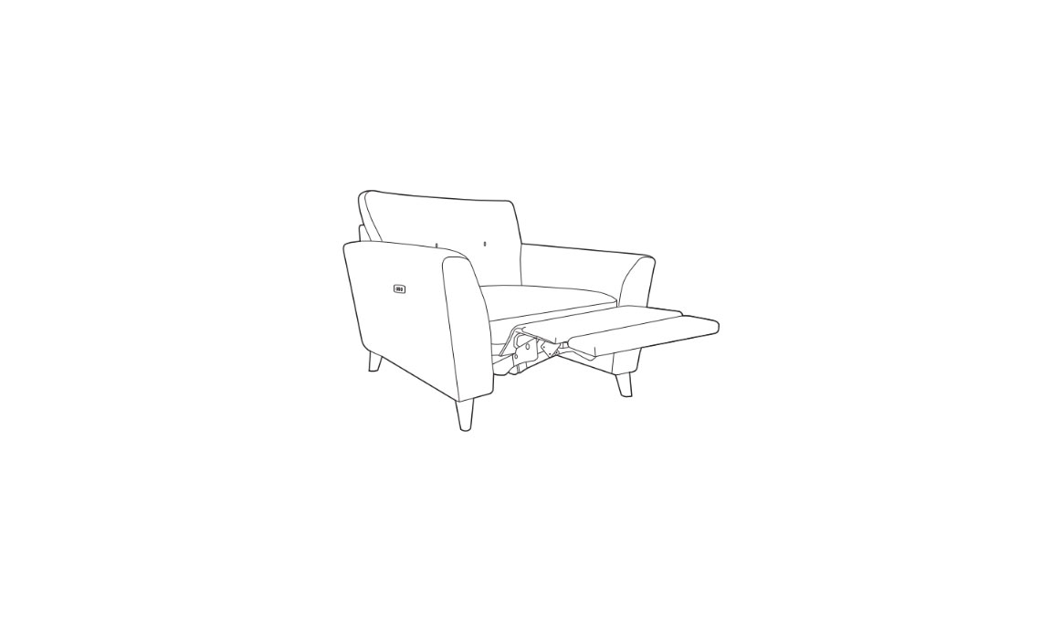 Peyton Arm Chair With Power Footrest 