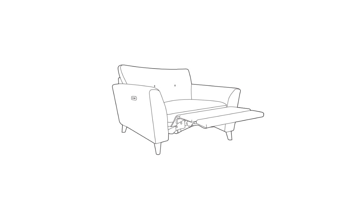 Peyton Love Seat With Power Foot Rest