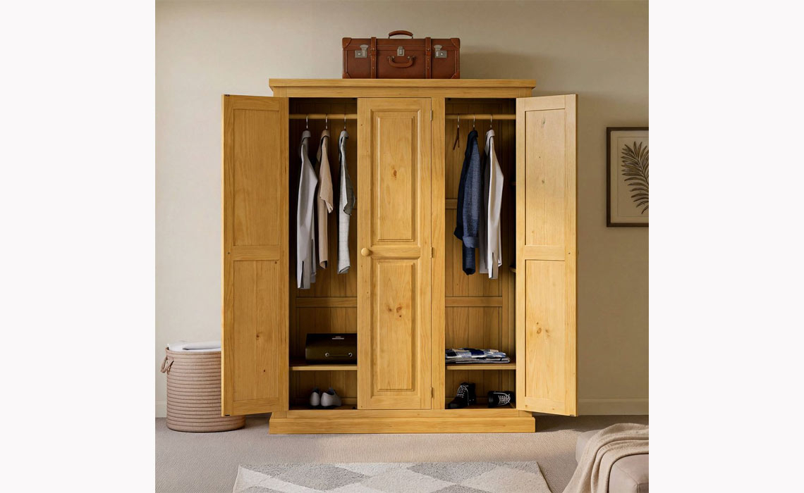 Country Pine Large Full Handing Triple Robe 