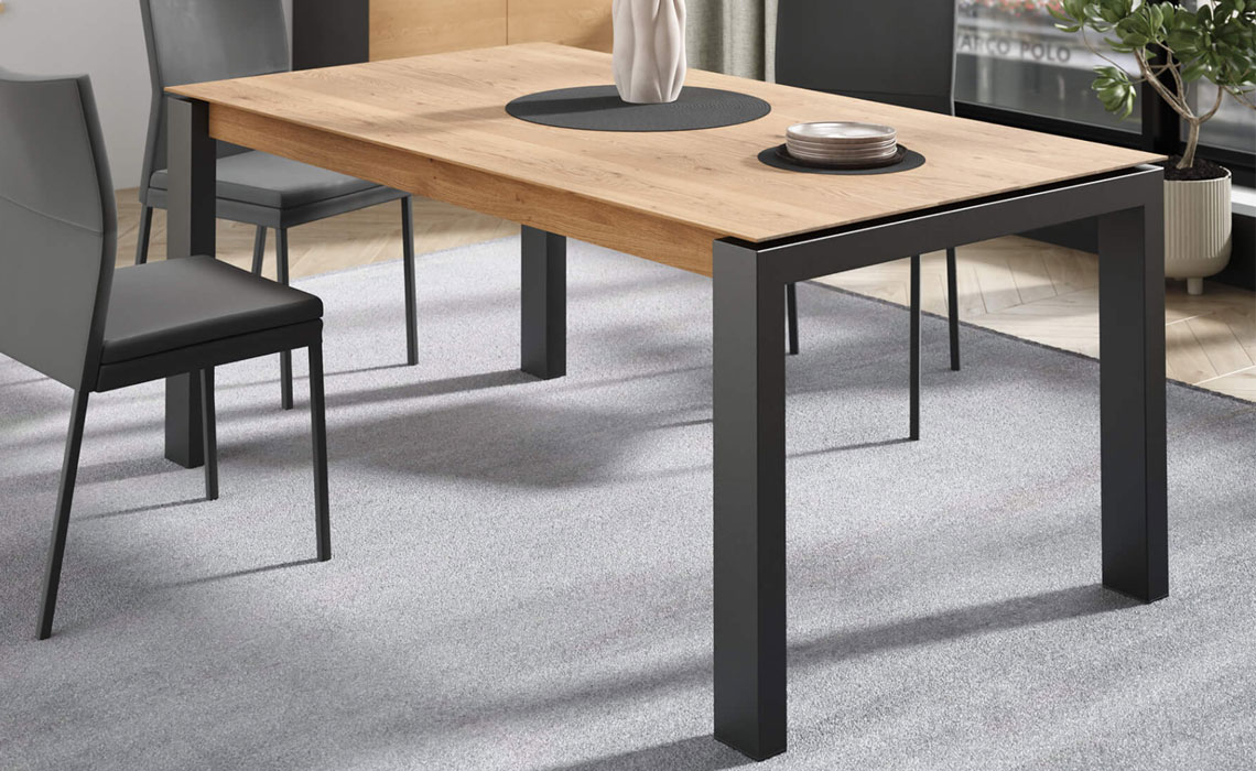 Phoenix Dining Table Anthracite Leg 160 x 90cm