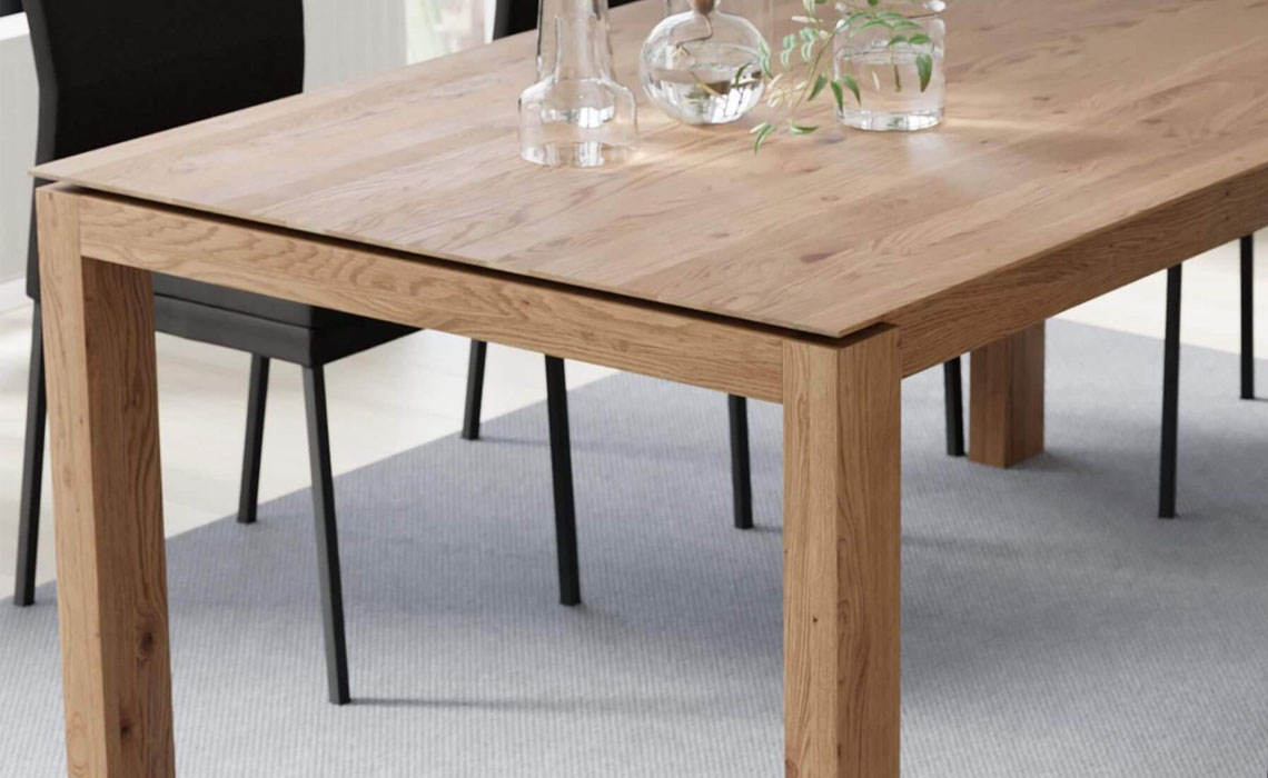 Kansas Dining Table Extending Leg 180 x 90cm