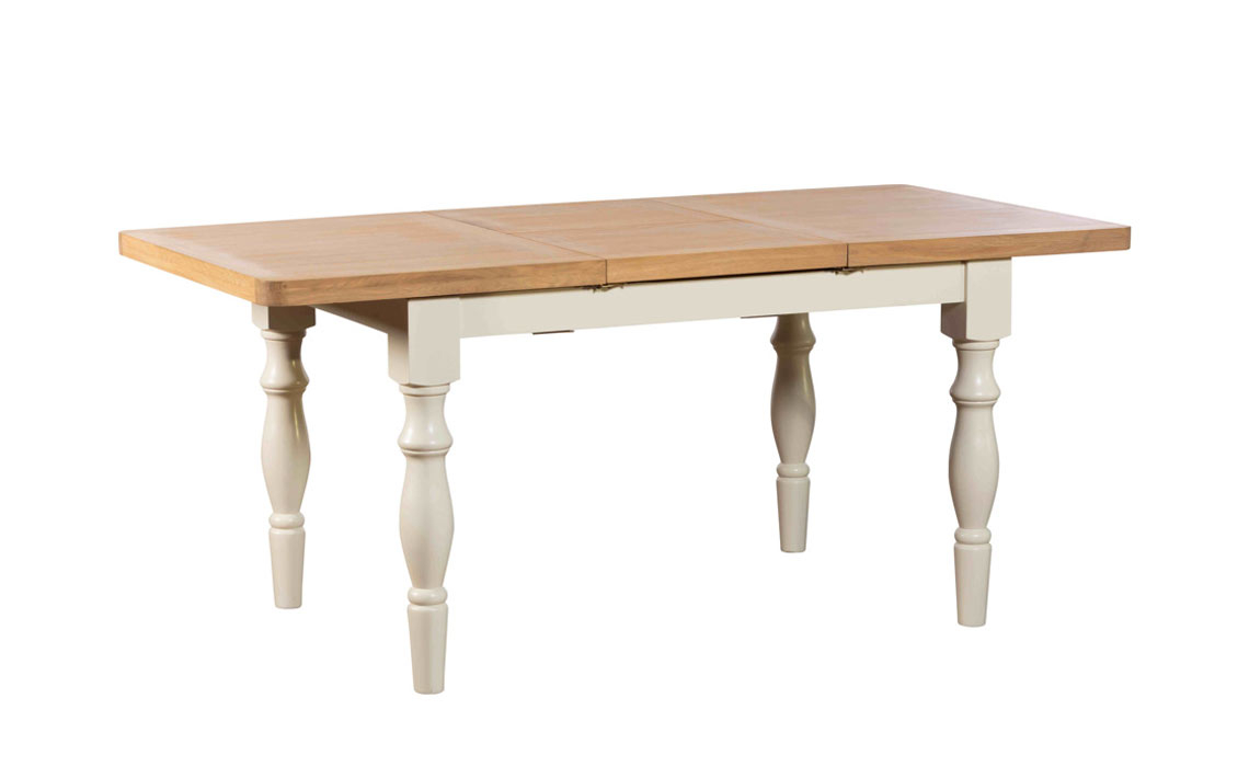 Kensington White 130-180cm Extending Dining Table