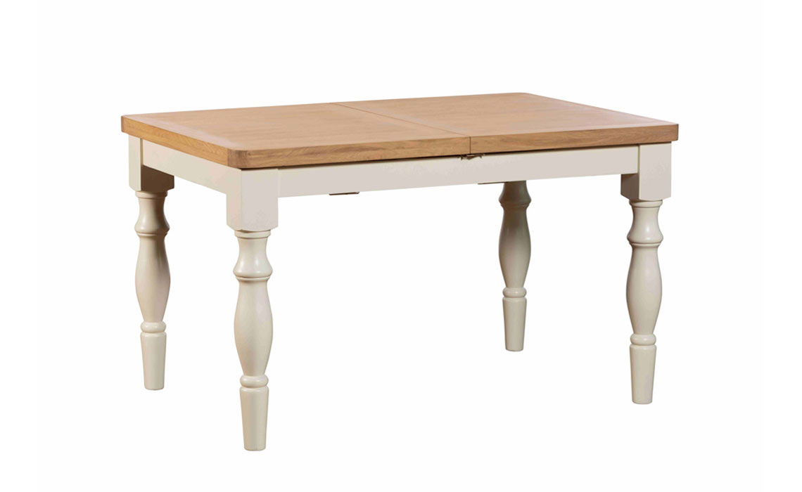 Kensington White 130-180cm Extending Dining Table