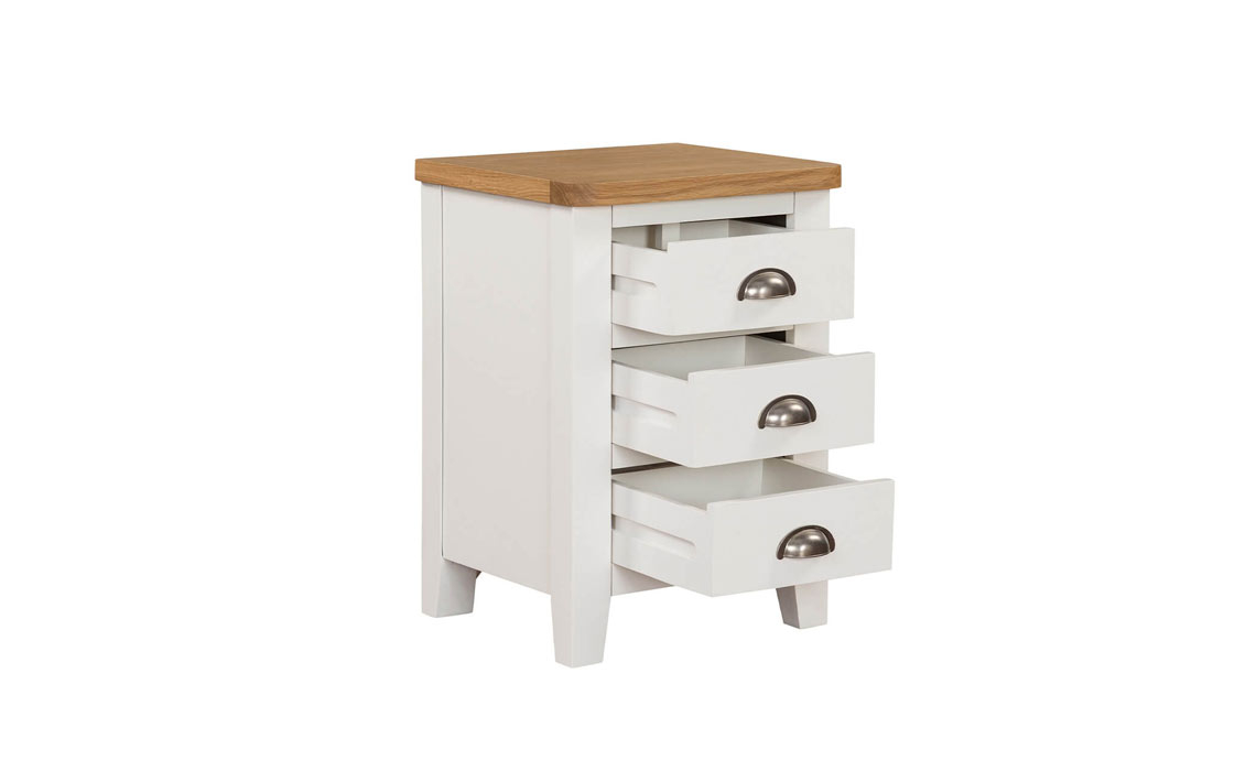 Maldon Painted 3 Drawer Bedside