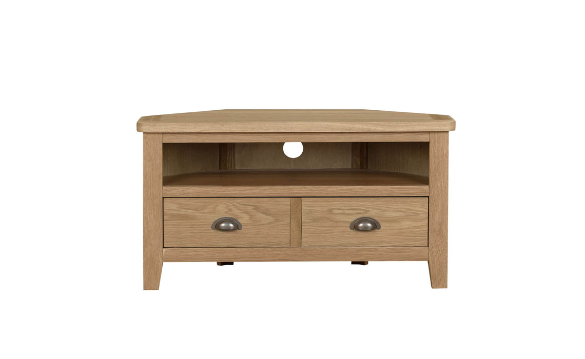 Maldon Oak Tv Corner Unit