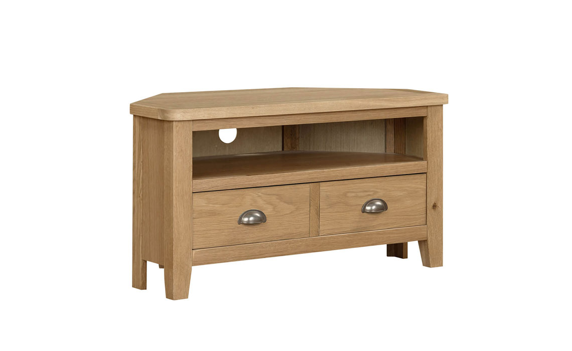 Maldon Oak Tv Corner Unit
