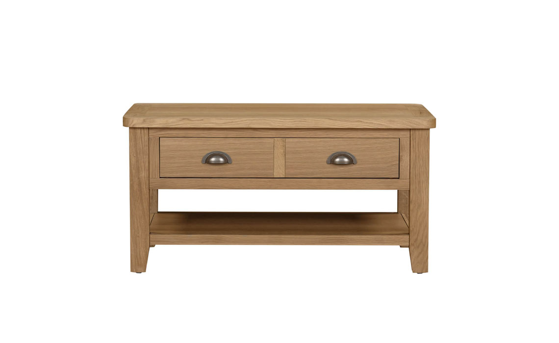 Maldon Oak Coffee Table With Drawer