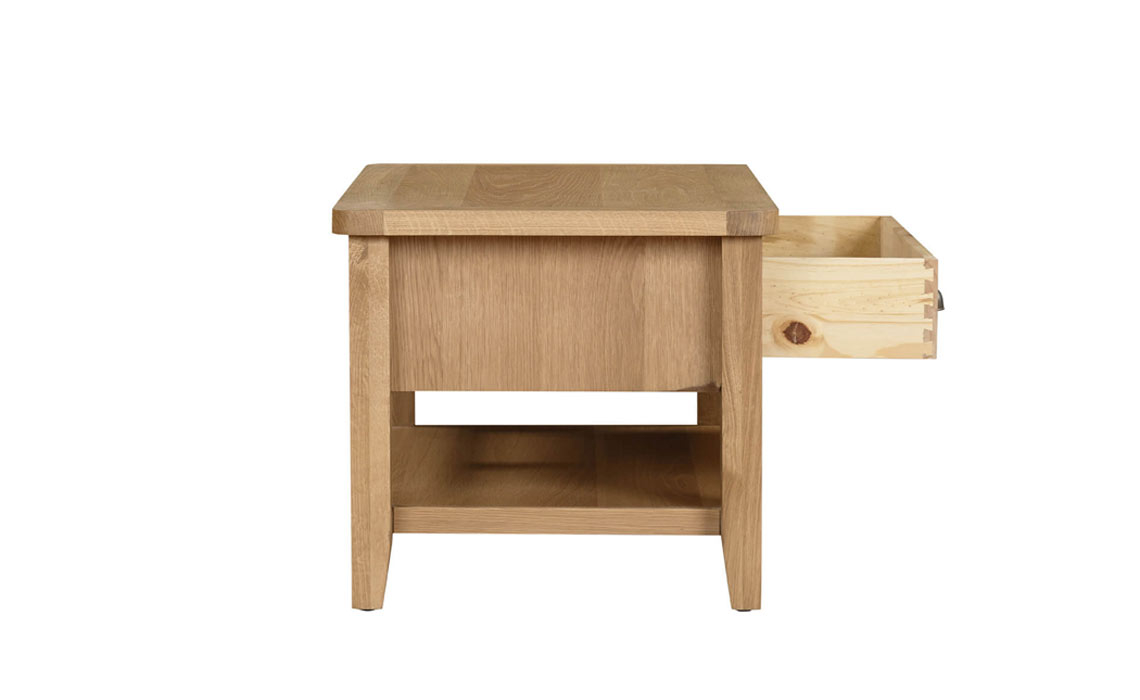 Maldon Oak Coffee Table With Drawer