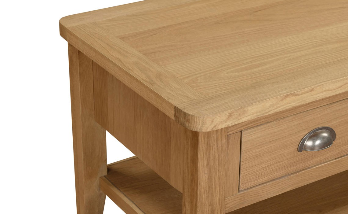 Maldon Oak Coffee Table With Drawer