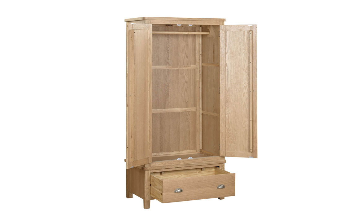 Maldon Oak 2 Door Wardrobe
