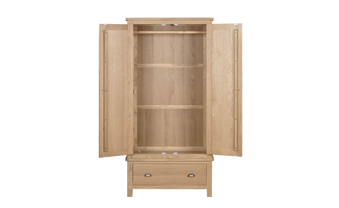 Maldon Oak 2 Door Wardrobe