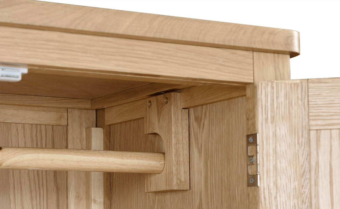Maldon Oak 2 Door Wardrobe