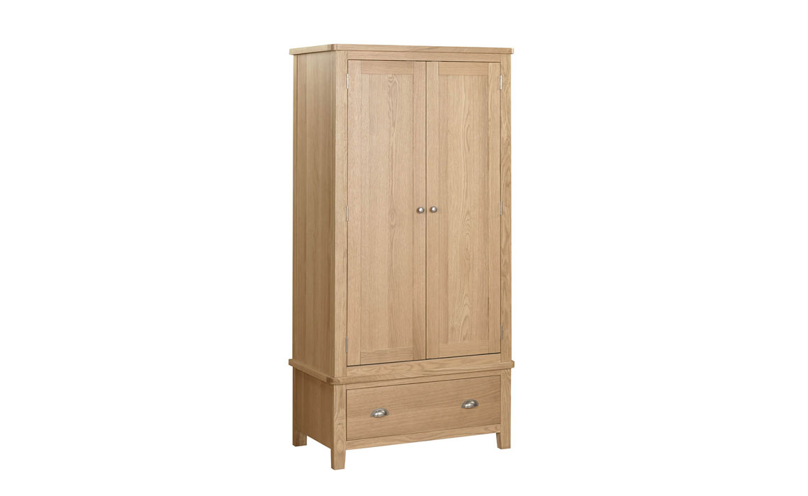 Maldon Oak 2 Door Wardrobe