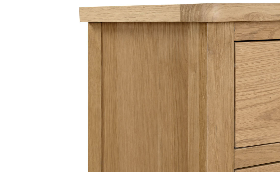 Maldon Oak 5 Drawer Narrow Chest