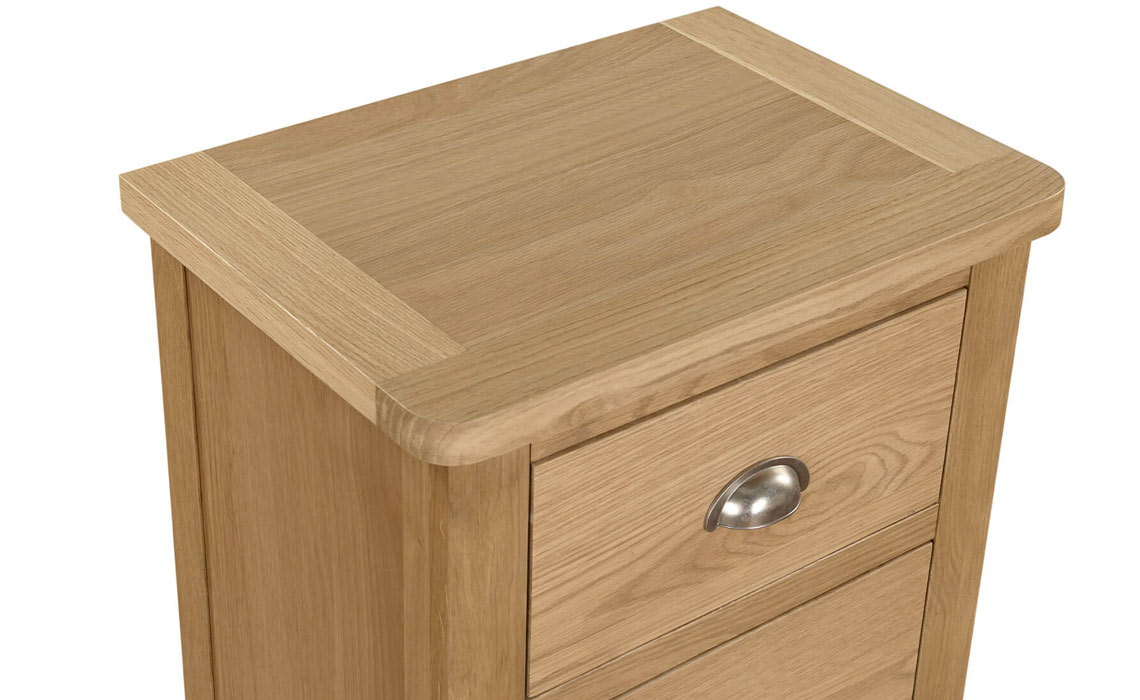 Maldon Oak 5 Drawer Narrow Chest