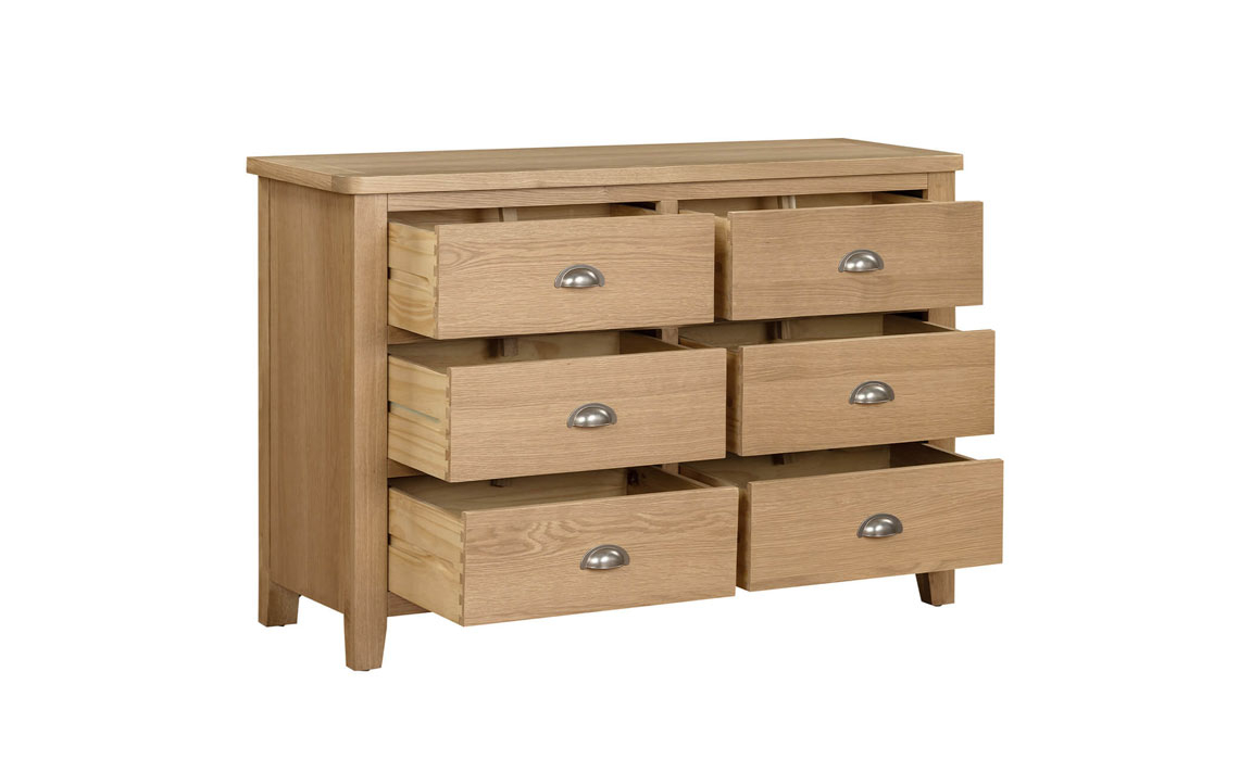 Maldon Oak 6 Drawer Chest