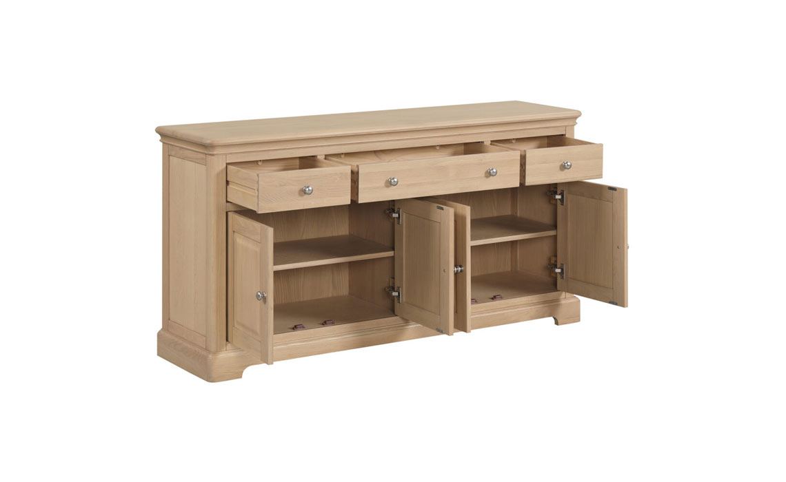 Melford Oak 4 Door 3 Drawer Sideboard 