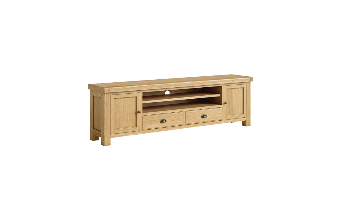 Kensington Oak Large TV Unit 218cm