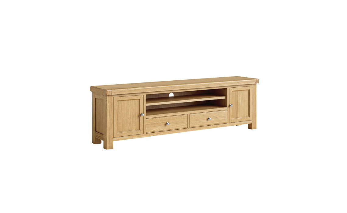 Kensington Oak Large TV Unit 218cm