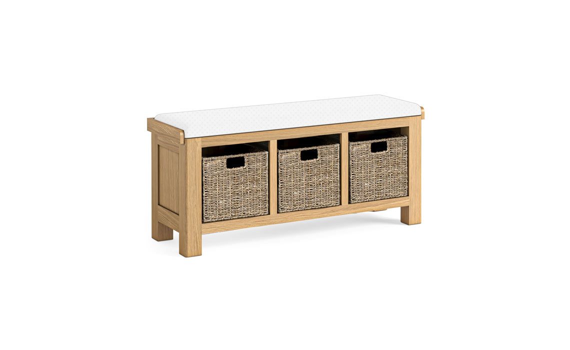 Kensington Oak Storage Bench