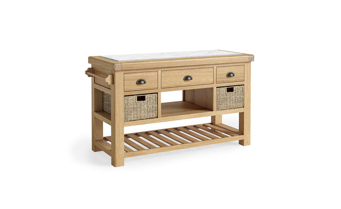 Kensington Oak Large Kitchen Island