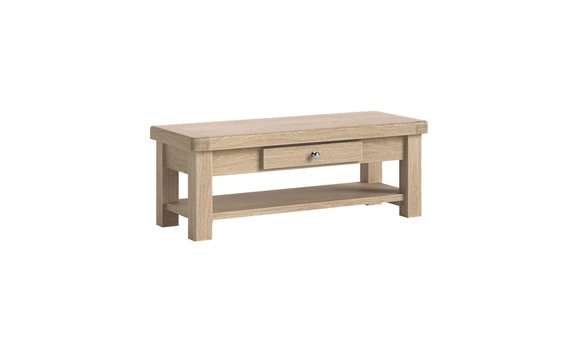 Kensington Whitewash Oak Coffee Table