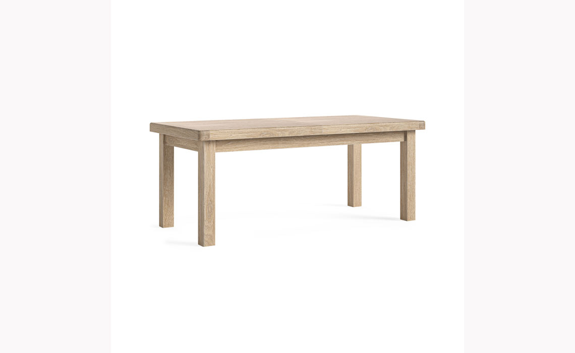 Kensington Whitewash Oak 200-245cm Extending Dining Table