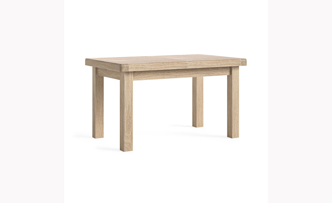 Kensington Whitewash Oak 140-185cm Extending Dining Table