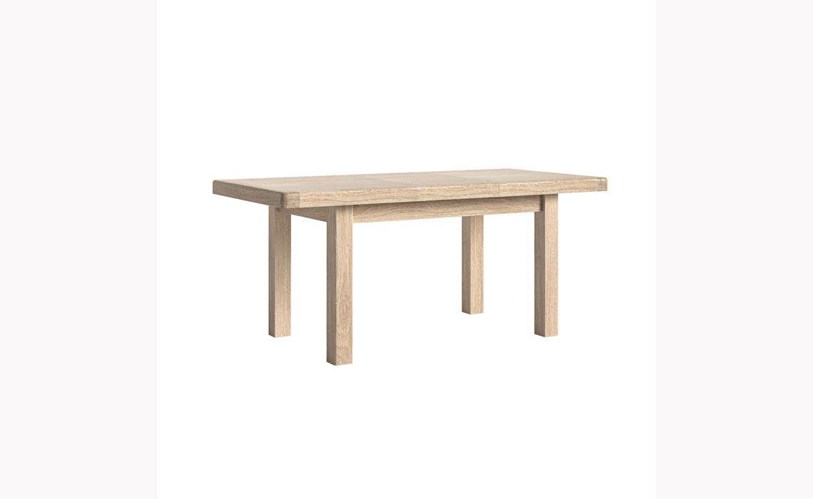 Kensington Whitewash Oak 140-185cm Extending Dining Table