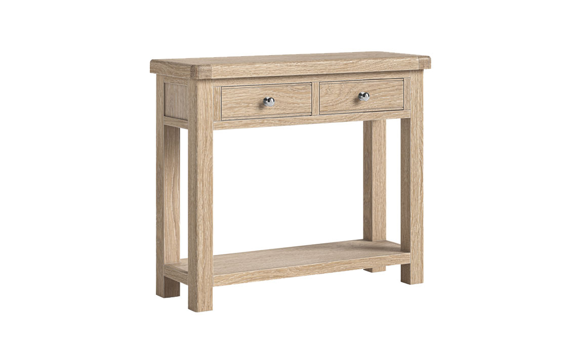 Kensington Whitewash Oak Console Table