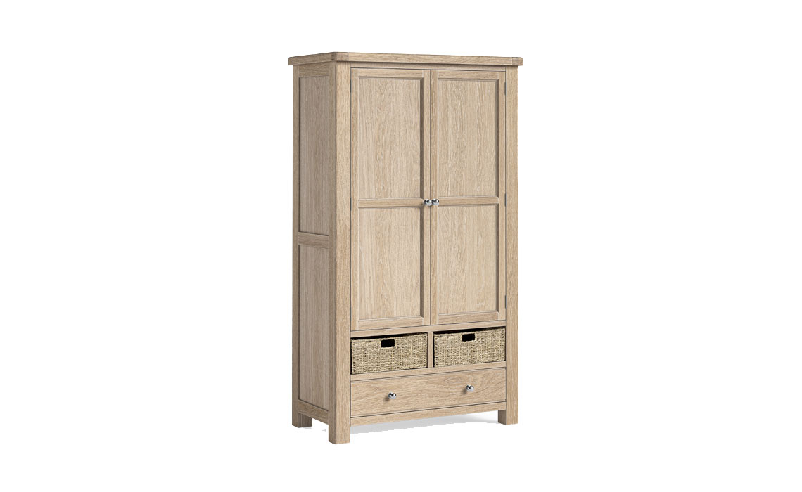 Kensington Whitewash Oak Larder Unit