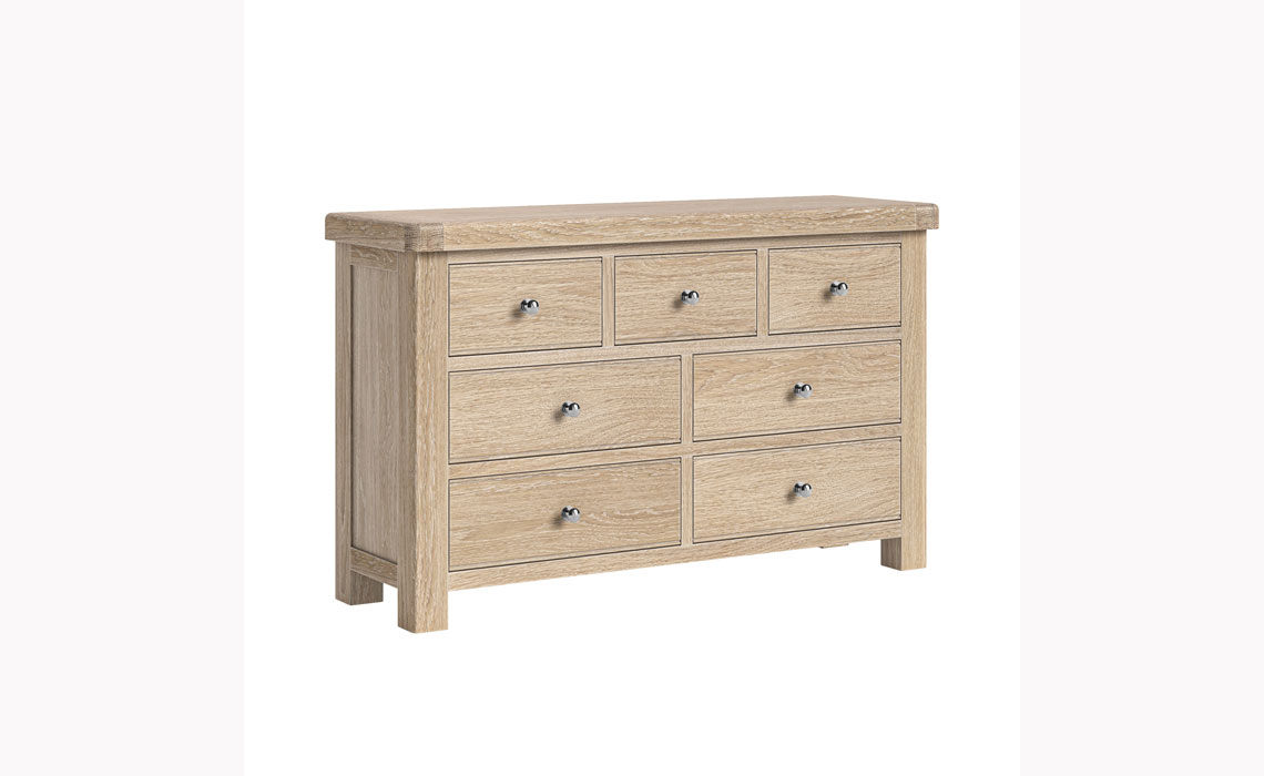 Kensington Whitewash Oak 3 Over 4 Chest