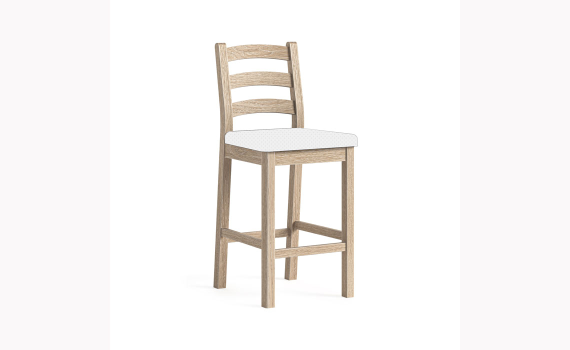 Kensington Whitewash Oak Bar Stool