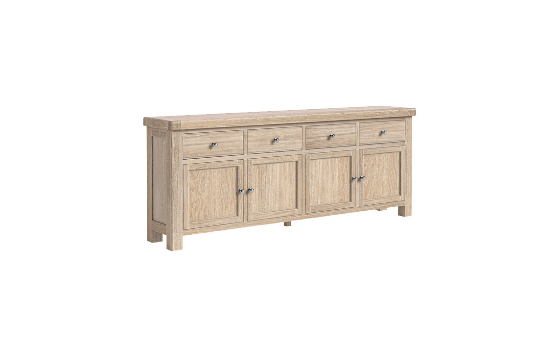 Kensington Whitewash Oak Extra Large Sideboard