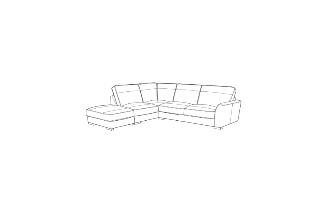 Ballissimo 2 Piece Corner Chaise with Foot Stool