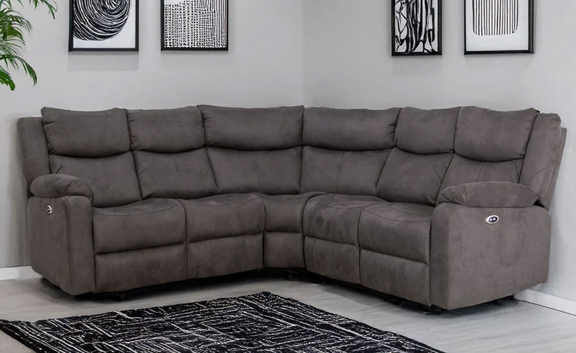 Giovani Electric Reclining Corner Sofa 