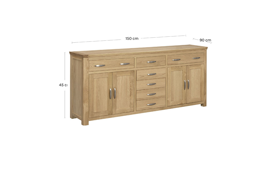 Delamere Oak Grand Sideboard