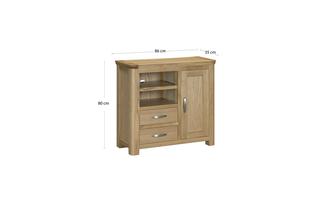 Delamere Oak Media Sideboard