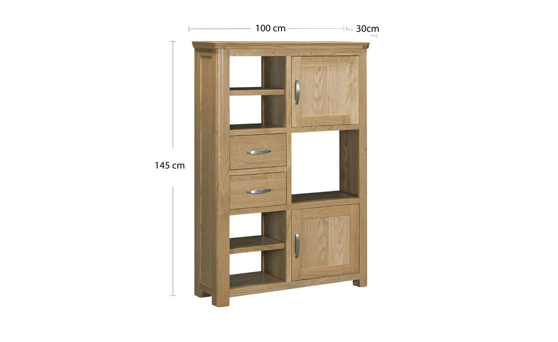 Delamere Oak High Display Unit