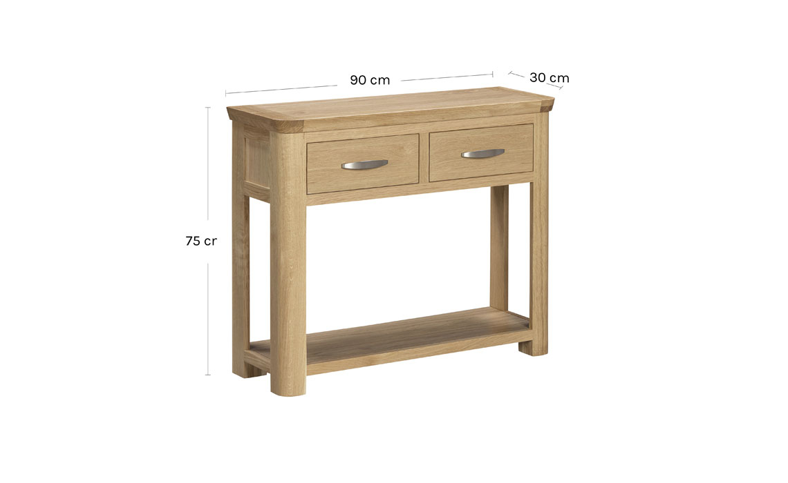 Delamere Oak Large Console