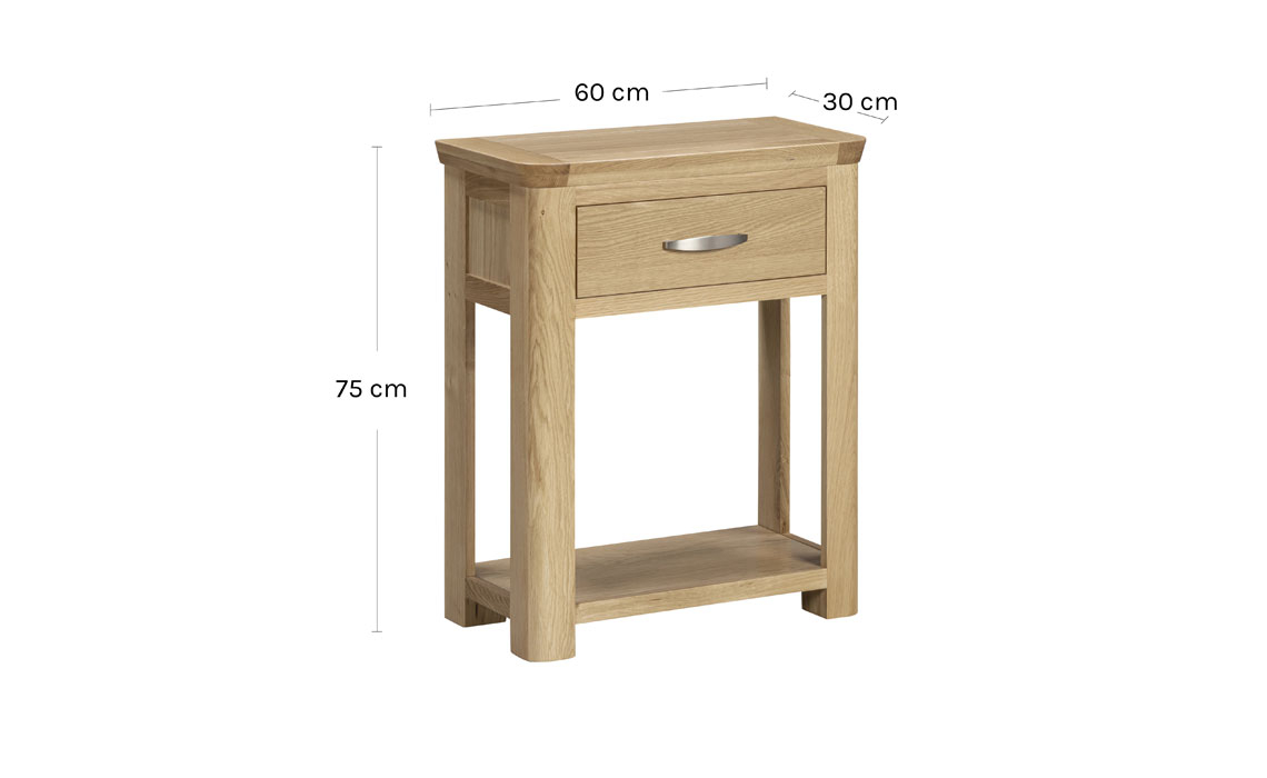 Delamere Oak Small Console