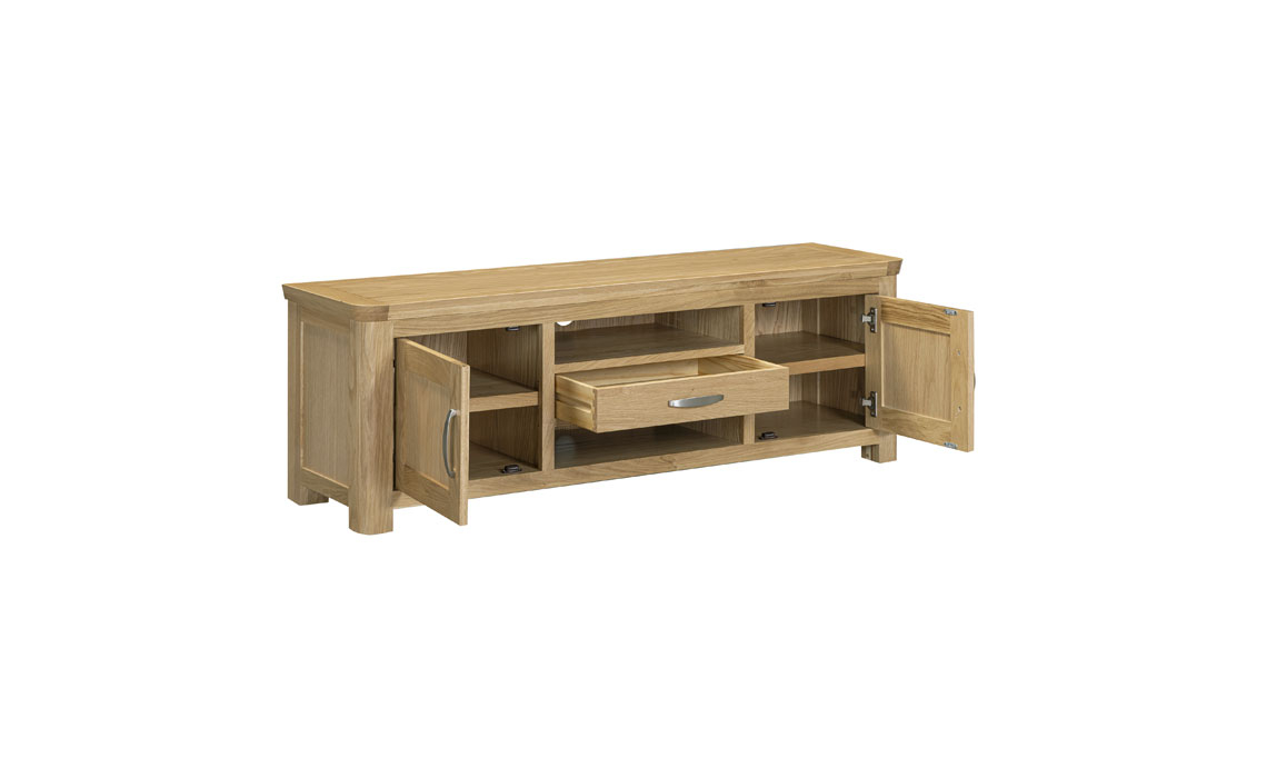 Delamere Oak Large TV Unit