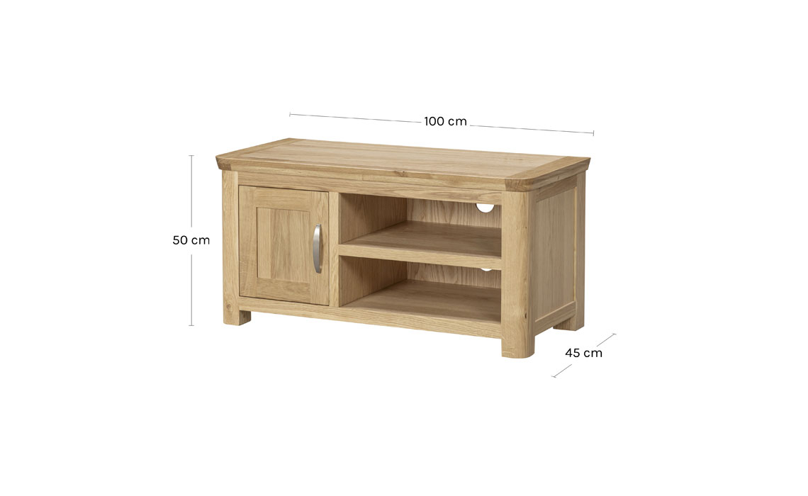 Delamere Oak Standard TV Unit