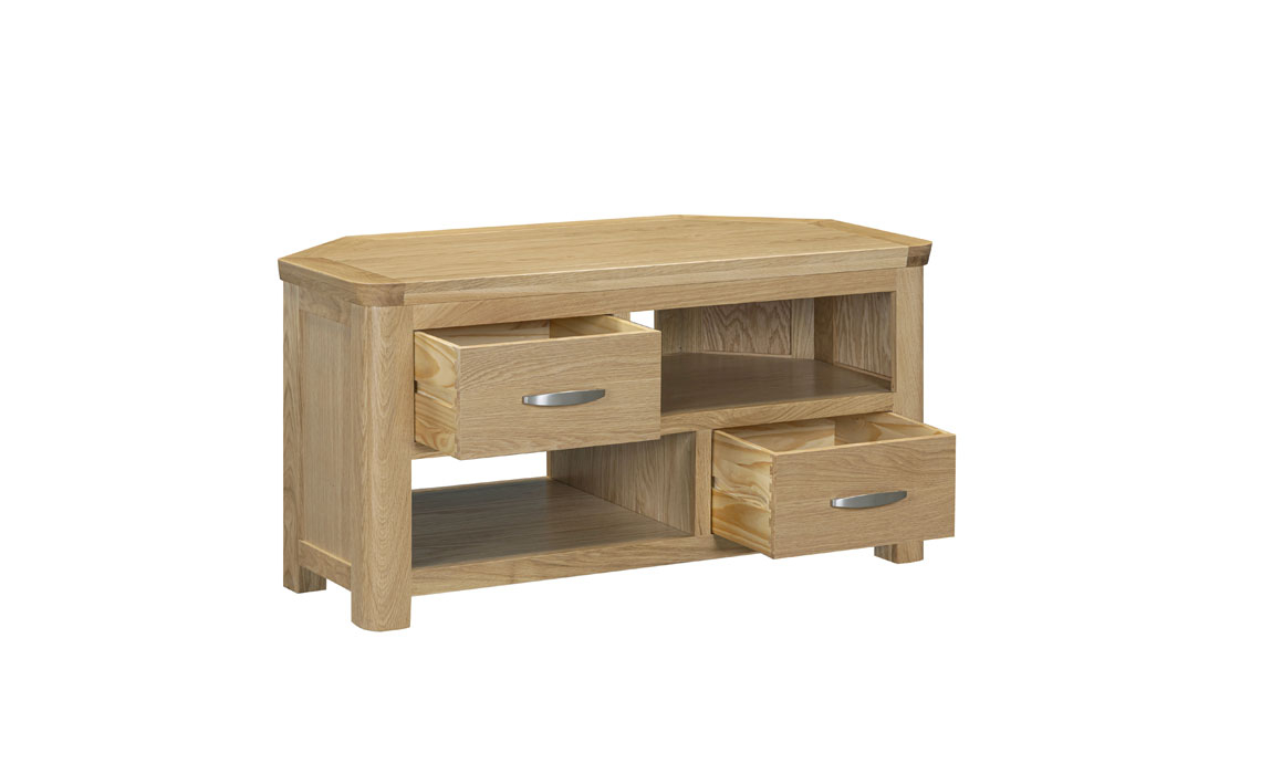 Delamere Oak Corner TV Unit