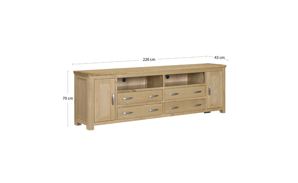 Delamere Oak Media Centre - (Base Unit)