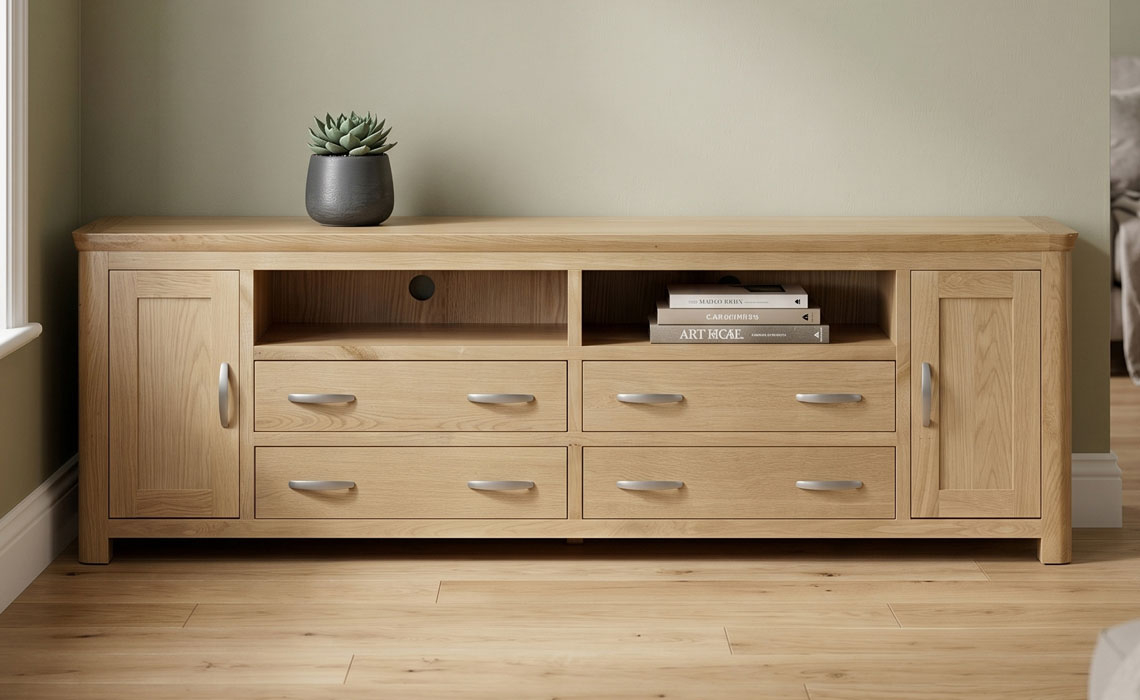 Delamere Oak Media Centre - (Base Unit)