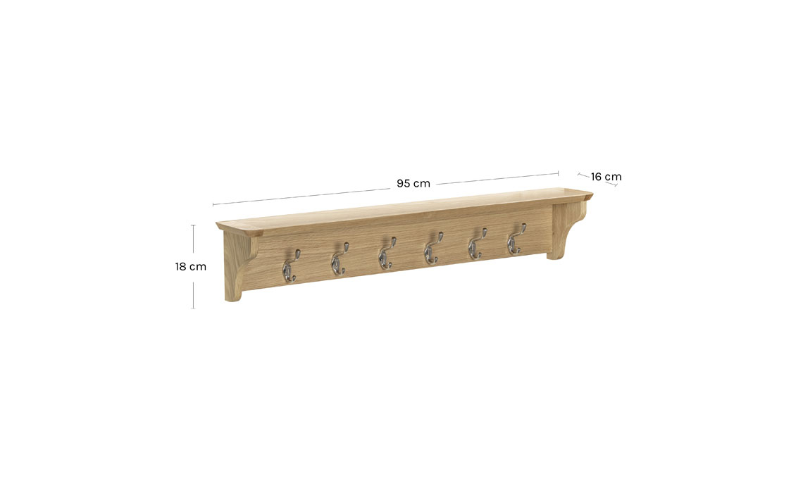 Delamere Oak Coat Rack